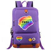 Pride Rainbow Rainbow Flag Love is Love #2 School Bag Water Proof Backpack NoteBook Laptop